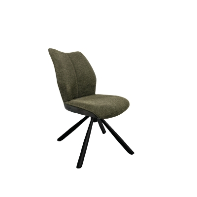 Naber Stella 1S, matt black frame, rotatable, round, green cover, 3031386