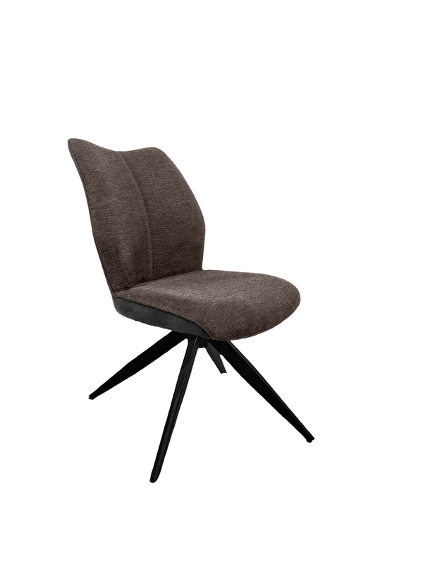 Naber Stella 1S, matt black frame, rotatable, square, brown cover, 3031388