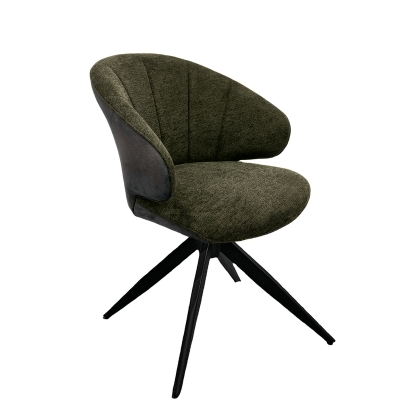 Naber Brezo 1AS, frame black matt, rotatable, square, cover green, 3031344