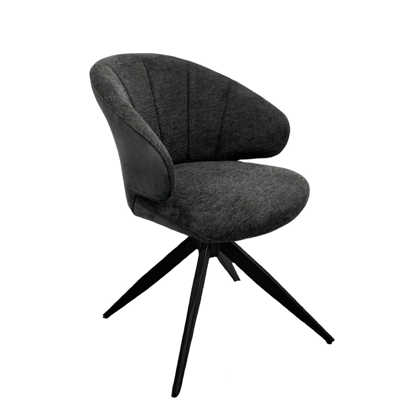 Naber Brezo 1AS, frame black matt, rotatable, square, cover dark gray, 3031342