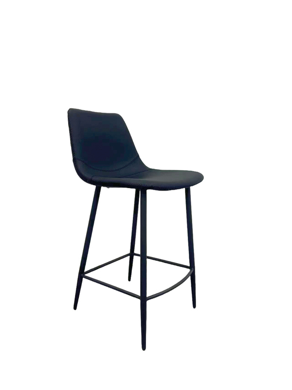 Naber Lino 2KT, stool, matt black frame, black cover 3031463