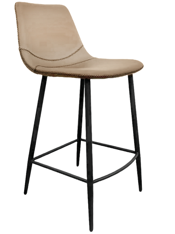 Naber Lino 2KM, taburet, mattmust raam, hele khakivärvi kate, 3031467