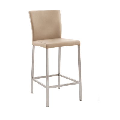 Naber Daimo 2KM, stool, stainless steel frame, light khaki cover 3031485