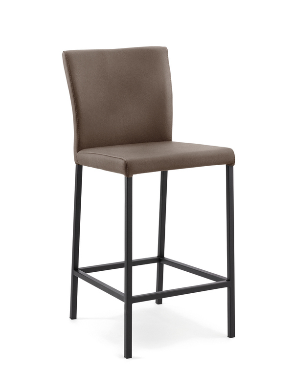 Naber Daimo 2KM, stool, matt black frame, dark khaki cover 3031480
