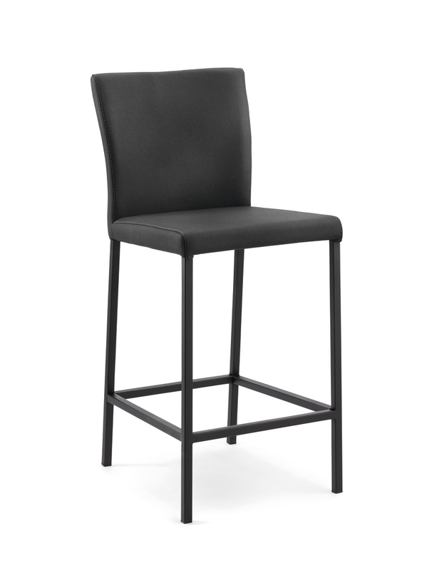 Naber Daimo 2KM, stool, matt black frame, dark gray cover 3031481