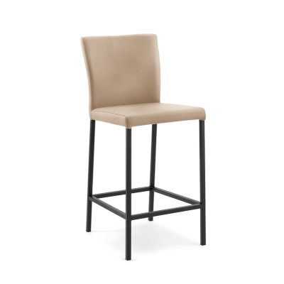 Naber Daimo 2KM, stool, matt black frame, light khaki cover 3031482