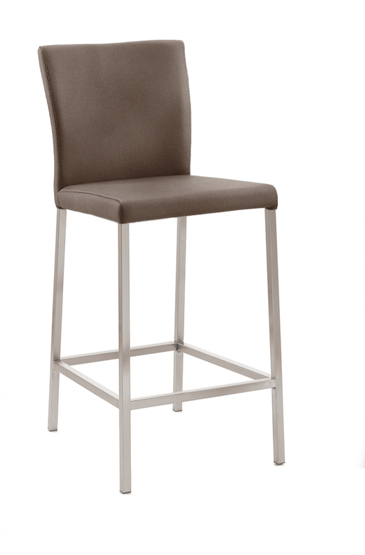 Naber Daimo 2KM, stool, stainless steel frame, dark khaki cover 3031483
