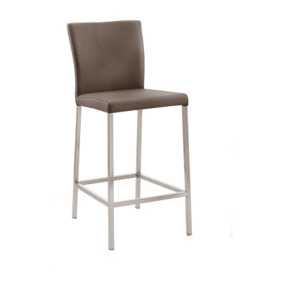 Naber Daimo 2KM, stool, stainless steel frame, dark khaki cover 3031483