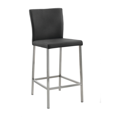 Naber Daimo 2KM, stool, frame stainless steel color, cover dark gray 3031484