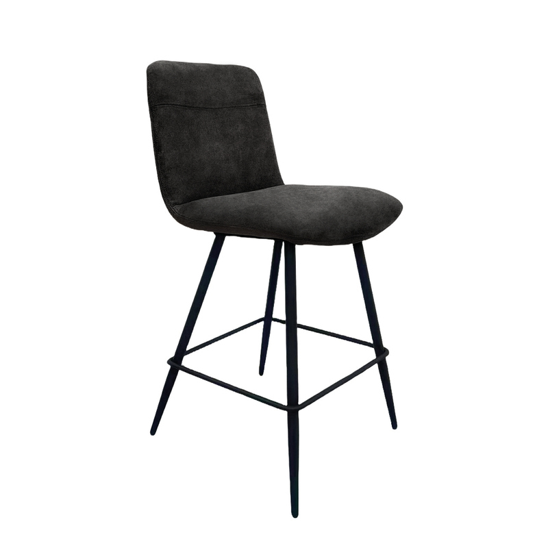 Naber Felice 2KM, stool, matt black frame, dark gray cover, 3031472