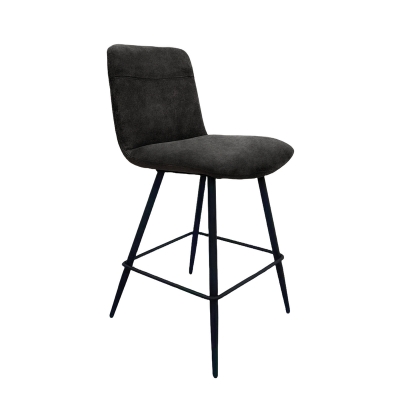 Naber Felice 2KM, stool, matt black frame, dark gray cover, 3031472