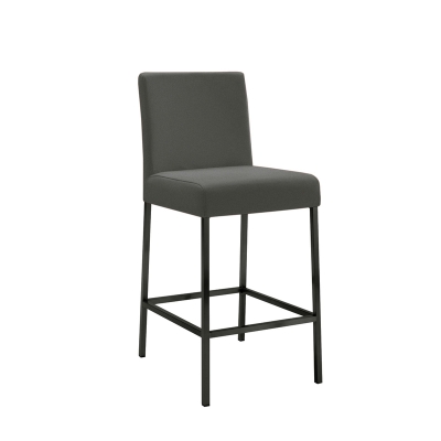 Naber Bringo 2KT, stool, matt black frame, light gray cover 3031474