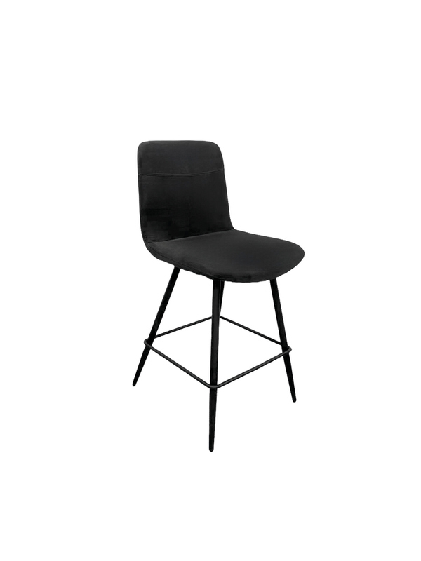 Naber Felice 2KT, stool, matt black frame, black cover, 3031469