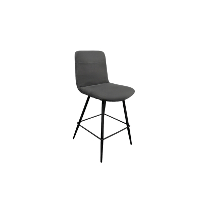 Naber Felice 2KT, stool, matt black frame, light gray cover, 3031468