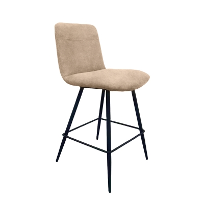 Naber Felice 2KM, stool, matt black frame, light khaki cover, 3031473