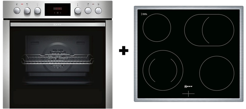 Neff XE3, stove/hob set, ECB1602 and MR1342N, EEK: A, with 5 year guarantee!