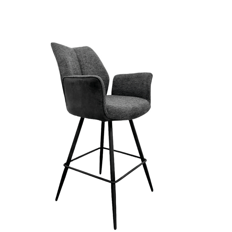 Naber Stella 2AS, mattmust raam, jäik, tumehall kate, 3031390