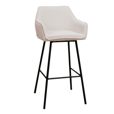 Naber Tablon Aron R stool, black frame, beige cover, 3039060