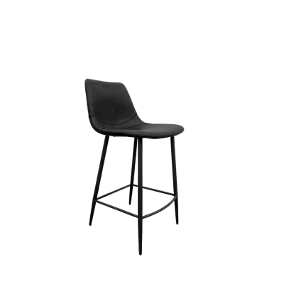 Naber Lino 2KM, stool, matt black frame, dark gray cover, 3031466