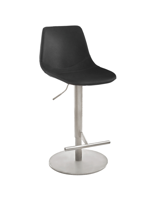 Naber Level KT, stainless steel colored frame, round, rotatable, adjustable, black cover, 3031436