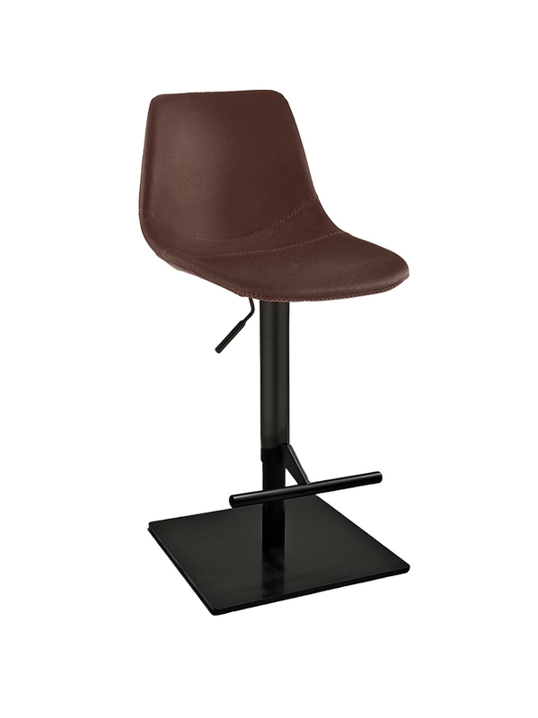 Naber Level KT, frame black matt, square, rotatable, adjustable, cover brown, 3031428