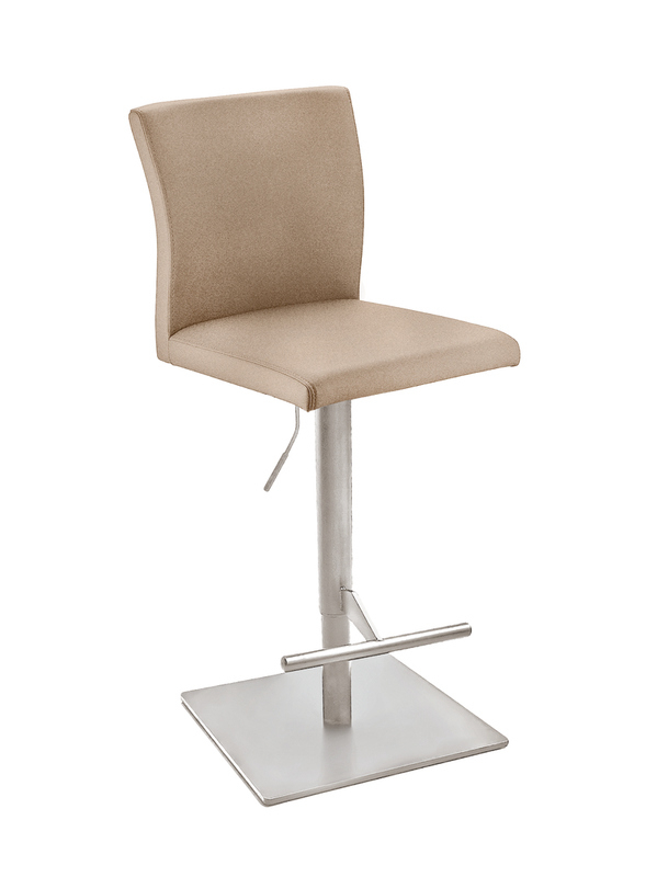 Naber Buono KM, frame stainless steel, square, rotatable, adjustable, cover light khaki, 3031452