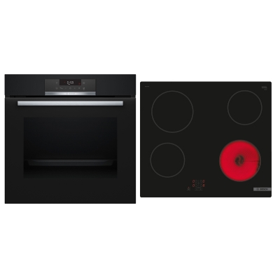 Bosch HBD271FB65, SET built-in oven HBA172BB0 + electric hob PKE61RAA2E, EEK: A, with 5 year guarantee!