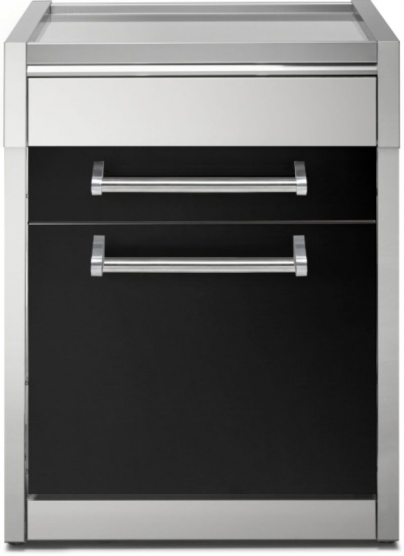 Steel Genesi Modular System, work table, 70 cm, Nero, GQ7C-PBA, with 5 year guarantee!