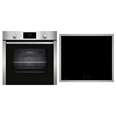 Neff BX36I, SET built-in oven B1CCC0AN0 and induction hob T46SBE1L0, EEK: A, with 5 year guarantee!