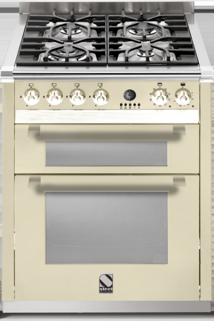 Steel Ascot 70, range cooker, 70 cm, multifunction, color crema, A7FF-4ICR, with 5 year guarantee!