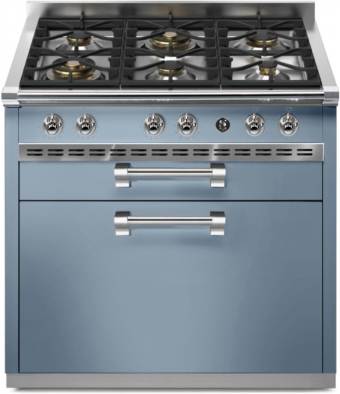 Terasest Ascot 90 pliidiplokk, köögimoodul, 90 cm, Celeste, gaasipliit, A9C-6WCE, garantiiga 5 aastat!