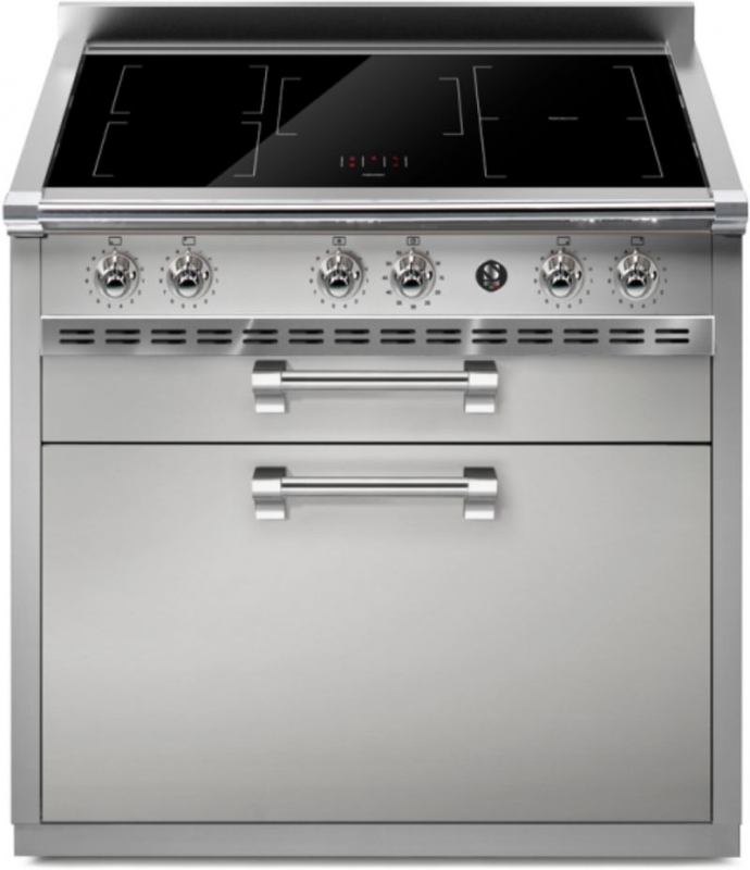 Steel Ascot 90 Cook Unit, kitchen module, 90 cm, stainless steel, induction hob, A9C-5FISS, with 5 year guarantee!