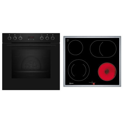 Neff EX4PB, КОМПЛЕКТ встраиваемой плиты E2CCG6AK0 и стеклокерамической варочной панели M16SRF0L0, EEK:A, с гарантией 5 лет!