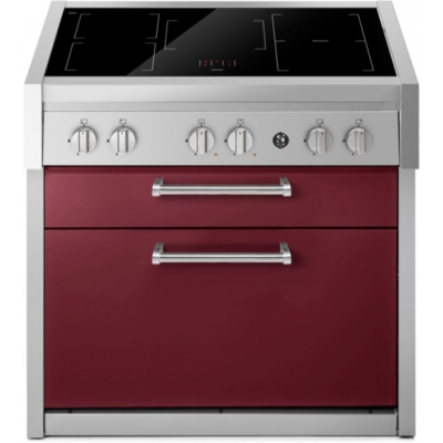 Terasest Genesi 90 pliidiplokk, köögimoodul, 90 cm, Bordeaux, induktsioonpliit, GQ9C-5FIBR, garantiiga 5 aastat!