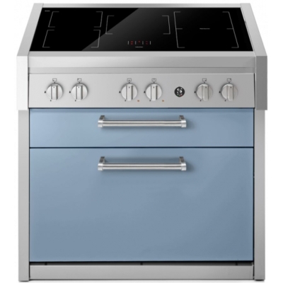 Terasest Genesi 90 pliidiplokk, köögimoodul, 90 cm, Celeste, induktsioonpliit, GQ9C-5FICE, 5-aastase garantiiga!