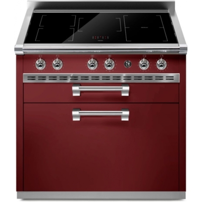 Terasest Ascot 90 pliidiplokk, köögimoodul, 90 cm, Bordeaux, induktsioonpliit, A9C-5FIBR, garantiiga 5 aastat!