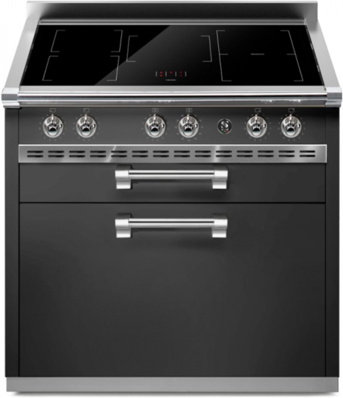 Terasest Ascot 90 pliidiplokk, köögimoodul, 90 cm, antratsiit, induktsioonpliit, A9C-5FIAN, garantiiga 5 aastat!