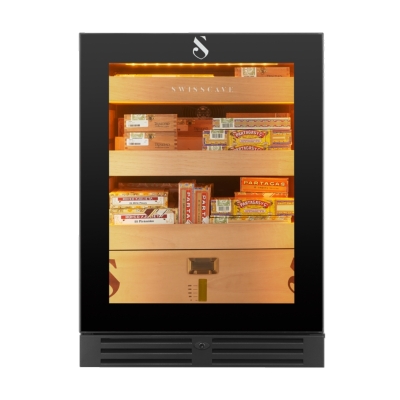 Swisscave CLB-160, humidor, 82 cm, 900 cigars, black. With a 5 year guarantee!