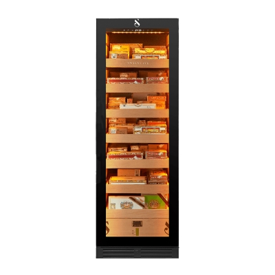 Swisscave CLB-460, humidor, 172 cm, 2800 cigars, black. With a 5 year guarantee!