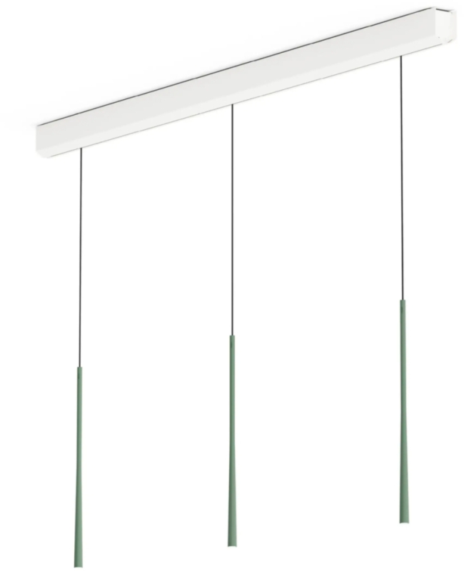 Подвесной светильник BORA Stars линейный, 3-позиционный - зеленый мох, LSLMG