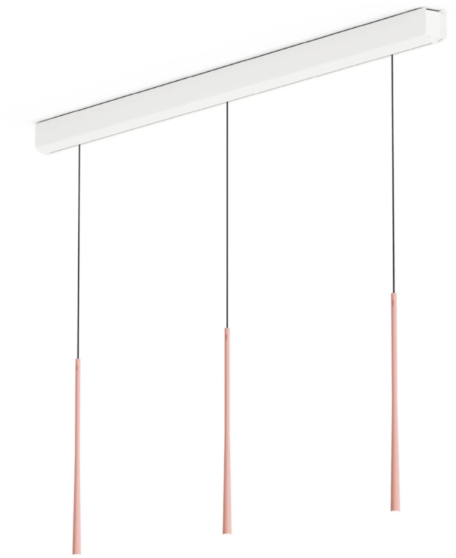 Подвесной светильник BORA Stars линейный, 3-позиционный - розовое золото, LSLRG