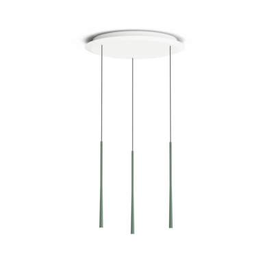 Подвесной светильник BORA Stars 3-кратный круглый - зеленый мох, LSZMG