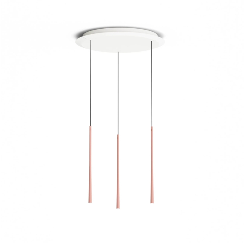 Подвесной светильник BORA Stars 3-кратный круглый - розовое золото, ЛСЗРГ