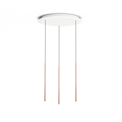 Подвесной светильник BORA Stars 3-кратный круглый - розовое золото, ЛСЗРГ