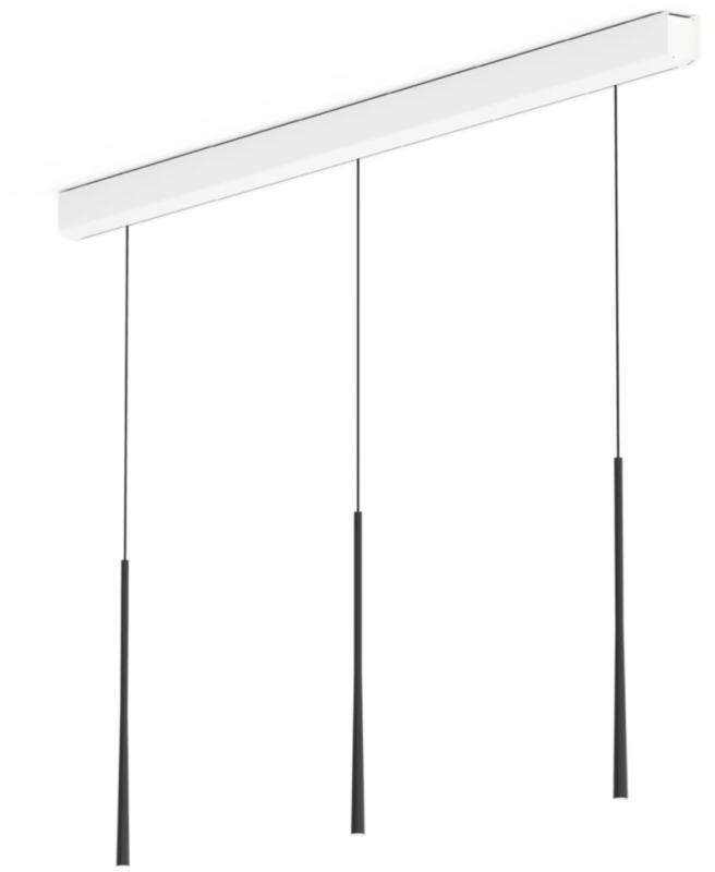 Подвесной светильник BORA Stars линейный, 3-ходовой - черный, LSLSW