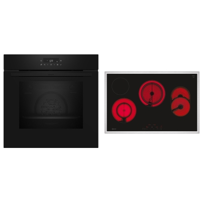 Neff BTX48PB, КОМПЛЕКТ встраиваемого духового шкафа B2CCJ7AK0 и стеклокерамической варочной панели T18SDH9L0, EEK: A, с гарантией 5 лет!