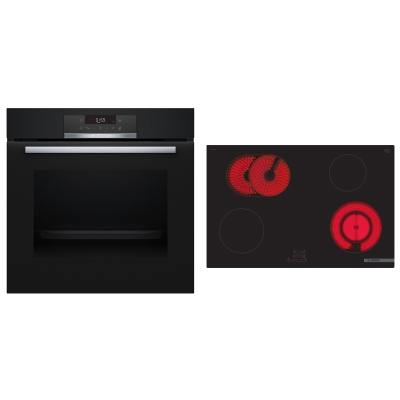 Bosch HBD271FB85, КОМПЛЕКТ встраиваемый духовой шкаф HBA172BB0 + электрическая варочная панель PKN811BA2E, EEK: A, с гарантией 5 лет!
