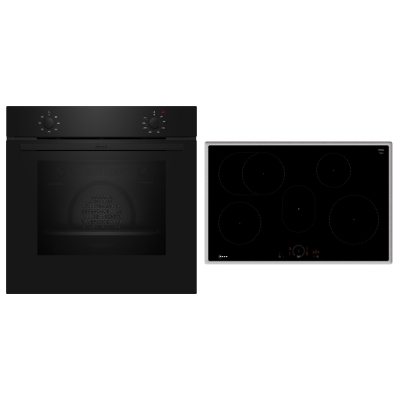 Neff BX18IB, КОМПЛЕКТ встраиваемой духовки B1DCA0AK0 и индукционной плиты T58SHF1L0, EEK: A, с гарантией 5 лет!