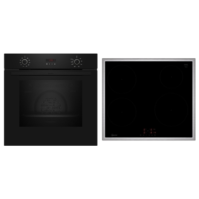 Neff BX46PIB, SET built-in oven B2CCG6AK0 and induction hob T46SBE1L0, EEK: A, with 5 year guarantee!