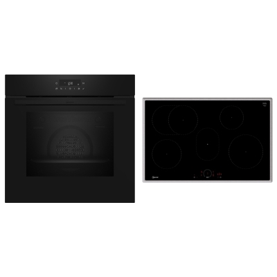 Neff BTX48PIB, SET built-in oven B2CCJ7AK0 and induction hob T58SHF1L0, EEK: A, with 5 year guarantee!